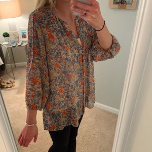 Joie Silk Floral Blouse